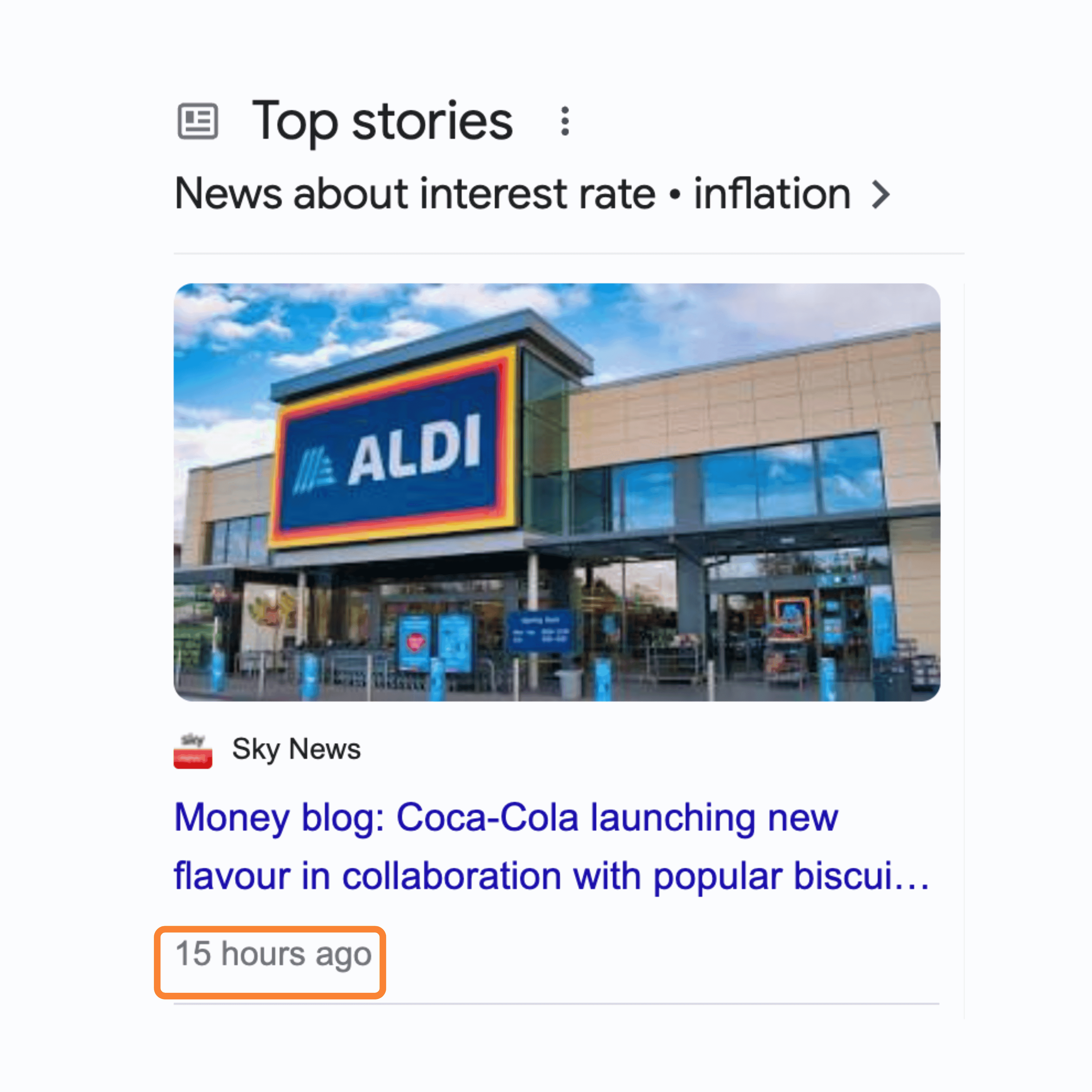 What is Google Top Stories carousel?